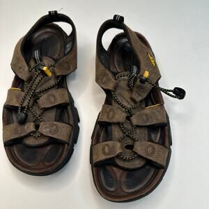 Keen Sarasota Bison Brown Leather Sandals